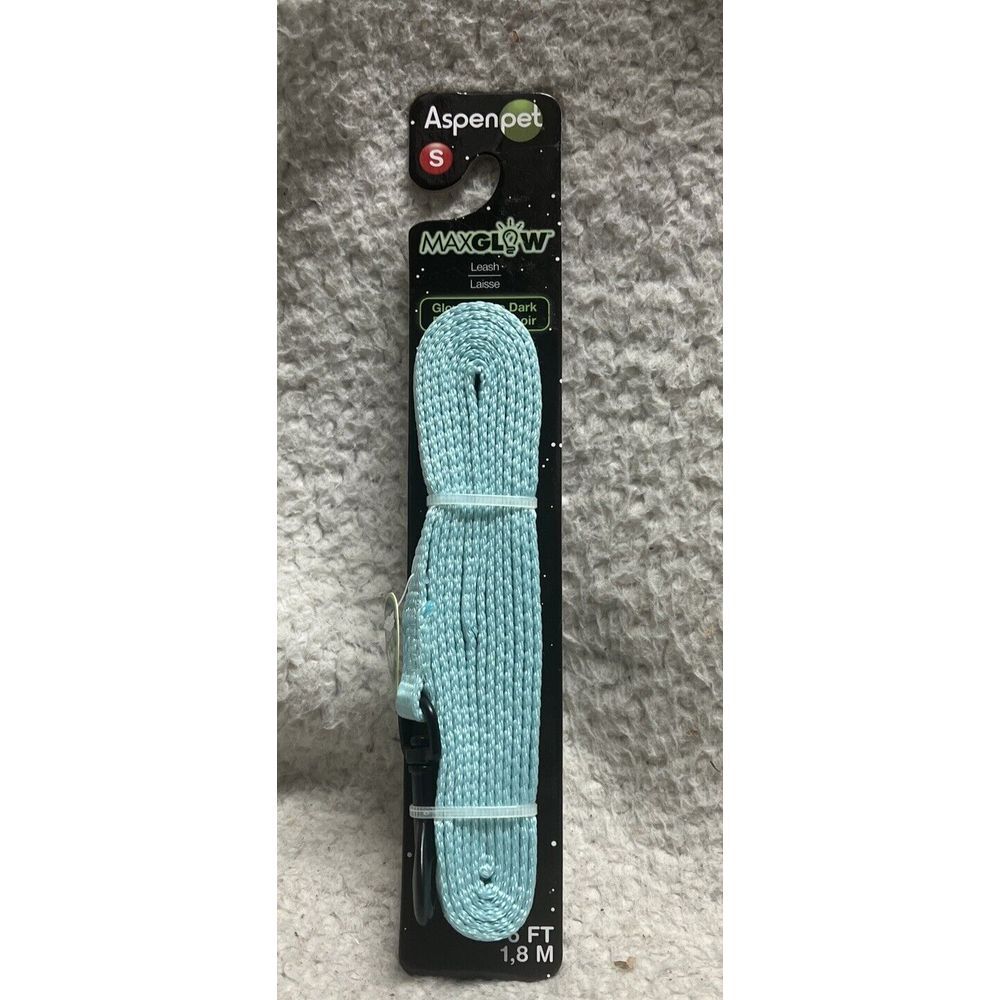 AspenPet MaxGlow Leash Aspen Pet Max Glow Dog Size Small S 6 ft NWT